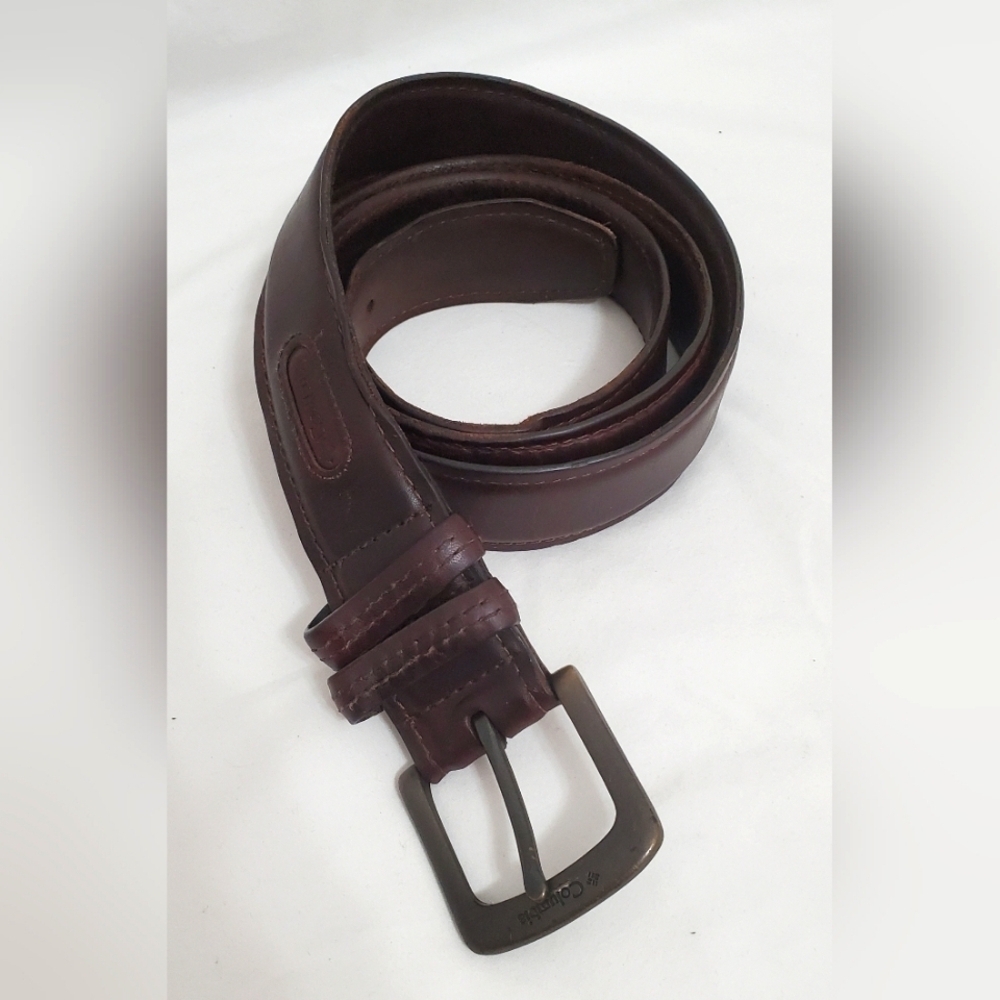 Men's Columbia Goose Lake Brown Leather Belt Size XL